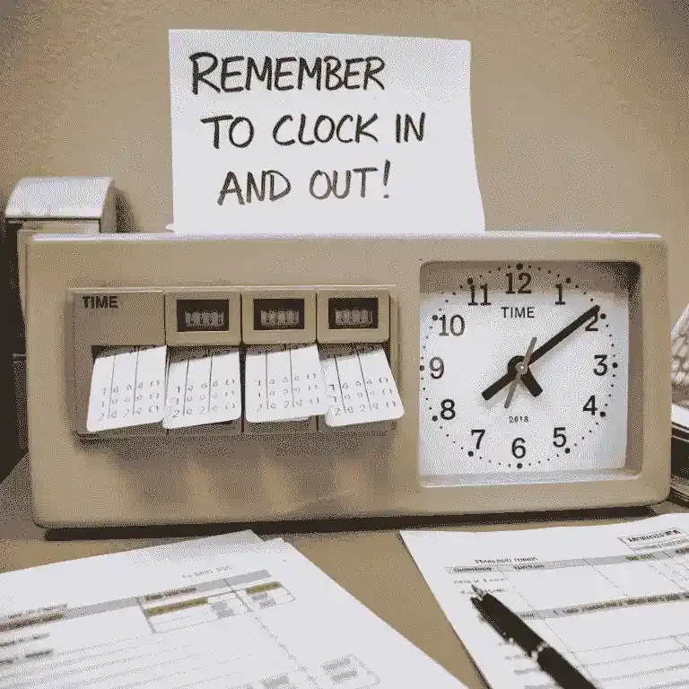 What happens if you forget to clock out?